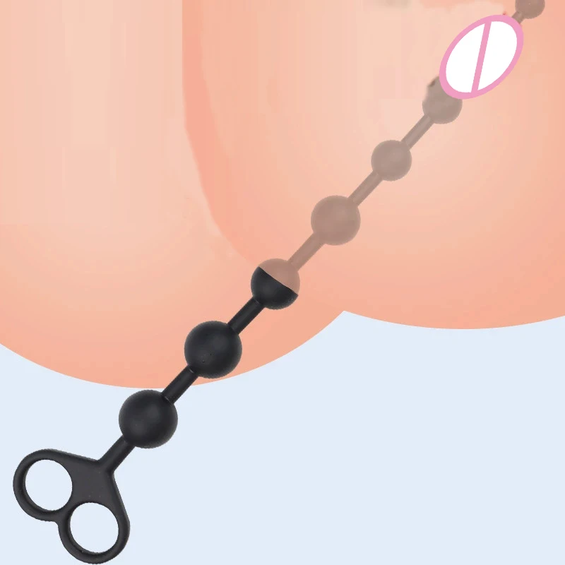 Anal Beads Masturbator Anal Plug Gay Anal Dildo Toy Butt Plug Nipple Stimulator Masturbation Tools Anal Women Men Anal Sex Toy - view 4