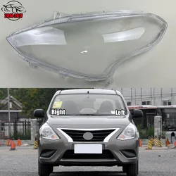 For Nissan Sunny 2014 2015 2016 2017 Front Headlight Cover Transparent Headlamp Lamp Shell Replace Original Lampshade Plexiglass
