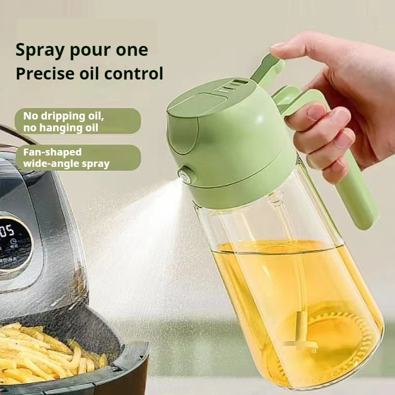 

2 in1 470ml Glass Oil Sprayer Oil Spray Bottle Oil Tank BBQ Kitchen Baking BBQ Picnic Kitchen Tools for Businesse