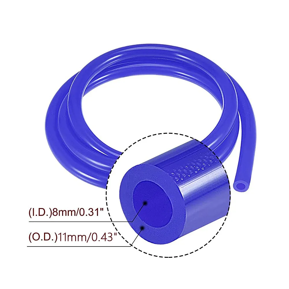 10 ฟุต ID: 5/16 " / 8 มม. ท่อสูญญากาศซิลิโคนท่อเครื่องยนต์ Cooling Pipe สีฟ้า