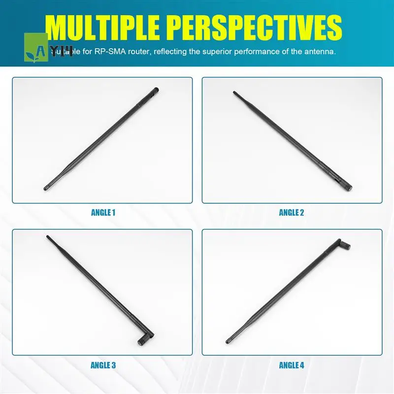 

AY14-12DBI Wi-Fi антенна, двухдиапазонная Wi-Fi-антенна дальнего действия с высоким коэффициентом усиления 2,4G/5G и разъемом RP‐SMA для беспроводной сети