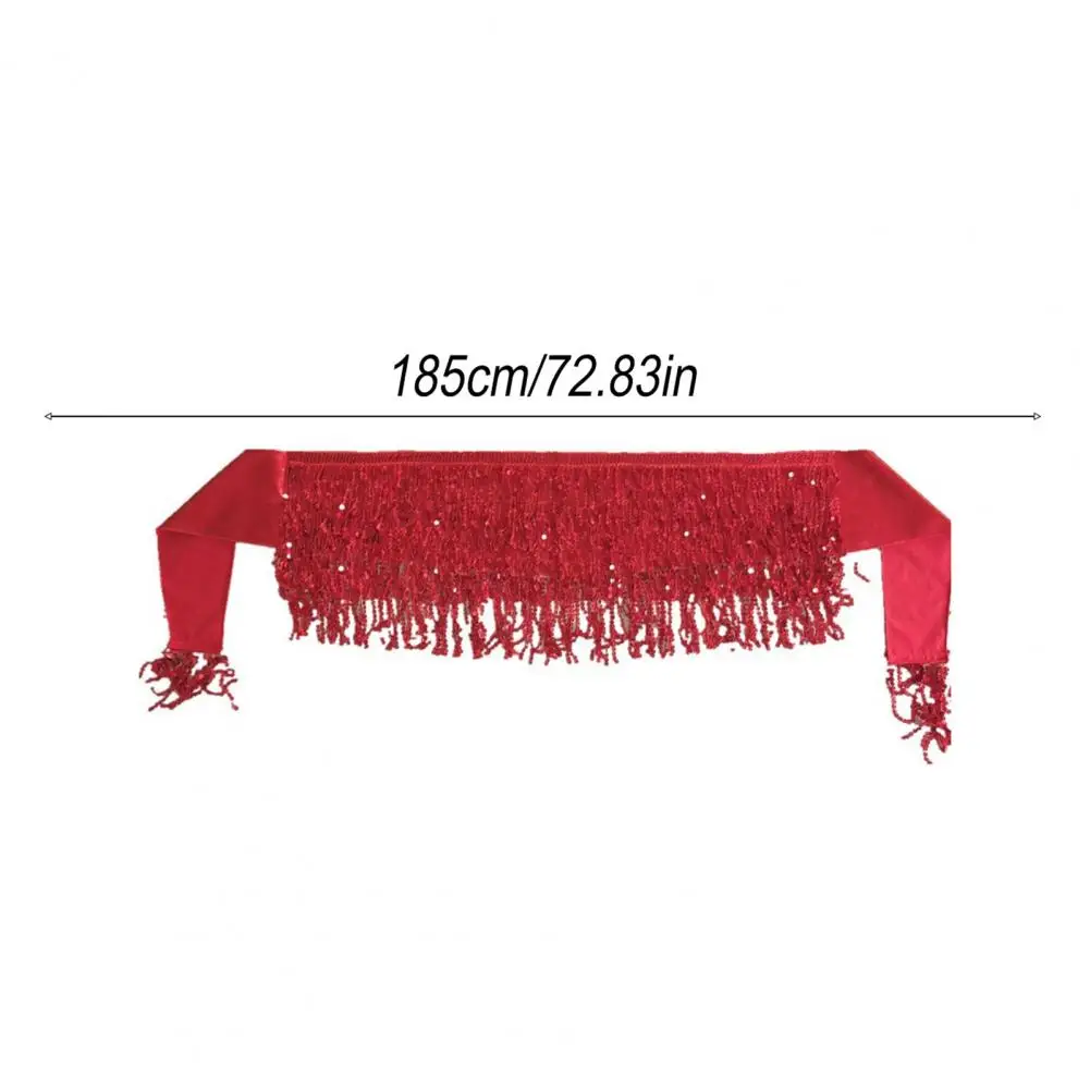 Top de baile con flecos de lentejuelas, traje de danza del vientre con lentejuelas, conjunto de traje de bailarina del vientre brillante con sujetador con borla de lentejuelas, Top con flecos para mujer