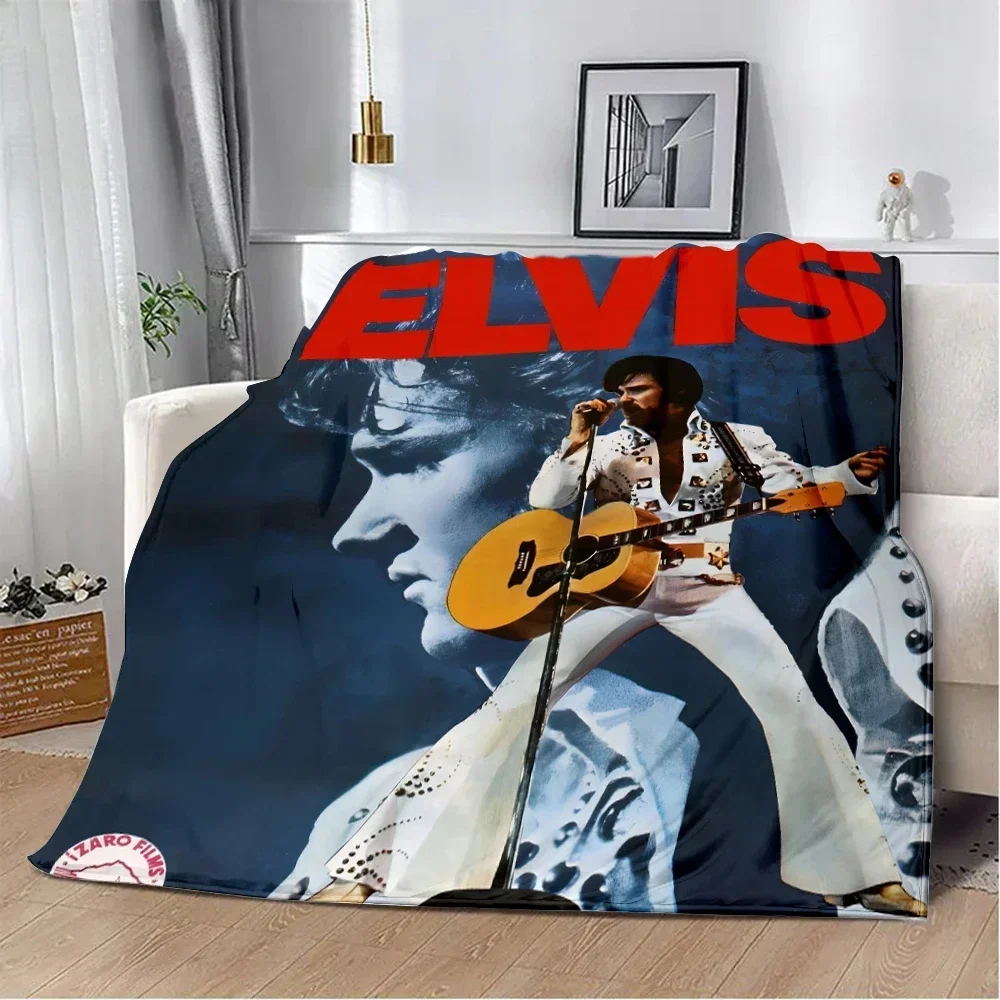

The King E-Elvis Presley Bedruckte Decke, Picknickdecken, warme Decke, weiche und bequeme Decke, Zuhause, Reisen