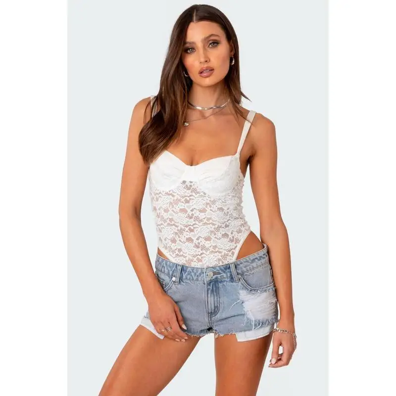 Slim Body Shaping Underwear Cross-Border Overseas Warehouse Low Waist Shorts Style Acrylic Fabric Ladies' One-Piece Suit