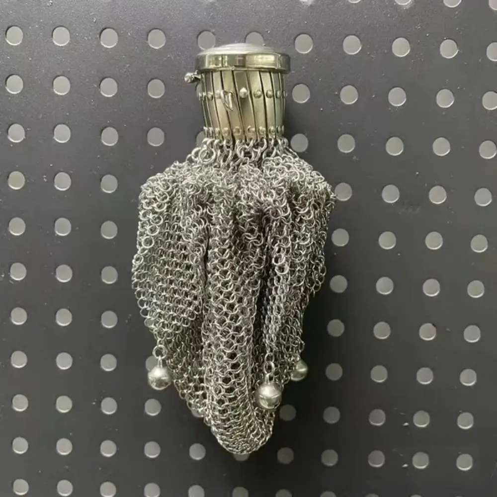 جديد الفيكتوري 1920's الإنجليزية محفظة نسائية للعملات المعدنية غطاء تويست بوابة صغيرة شبكة صغيرة الحقيبة الرجعية شبكة علوية مزدوجة شبكة حامل العملات المعدنية