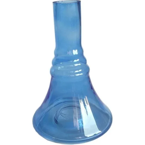 Botol Hookah Kaca Safir LED Dapat Dipasang Hookah Biru Kualitas Bahan Arang Botol Aroma Mangkuk Kafe Shisha
