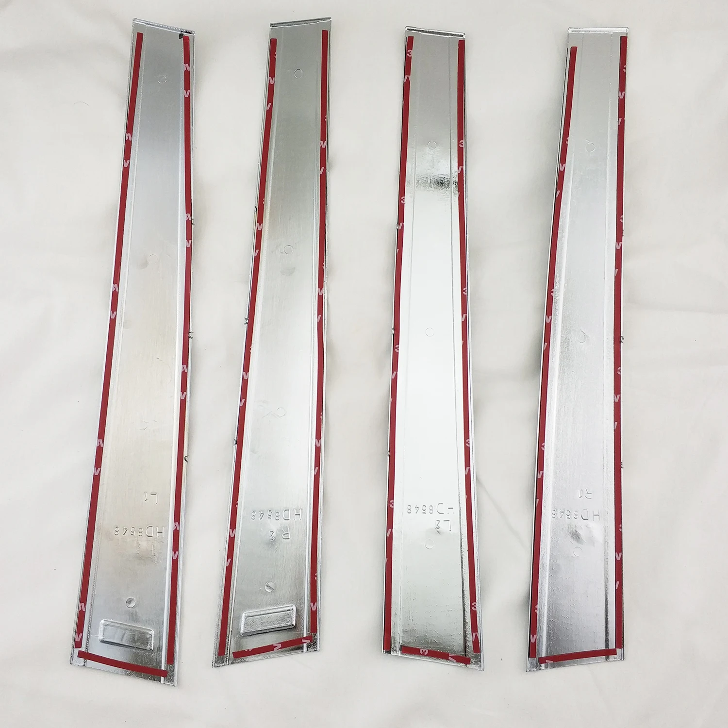 4pc New Car ABS Chrome Accessories Plated 2001 2002 2003 2004 2005 2007 For Toyota Corolla Door Pillar Cover Trim Paste Style