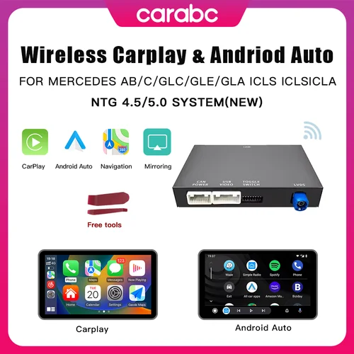CARABC inalámbrico Android Auto CarPlay para NTG4.5 NTG5.0 Mercedes Benz A B C E clase GLA CLA CLE W205 W176 W204 W246 W167
