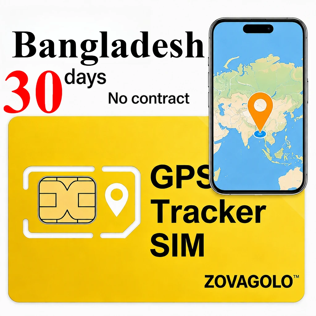 Bangladesh Special GPS Tracker SIM 30Days 30MB No Long‑term Commitment Real‑time Position for Kids Elder Stable Signal