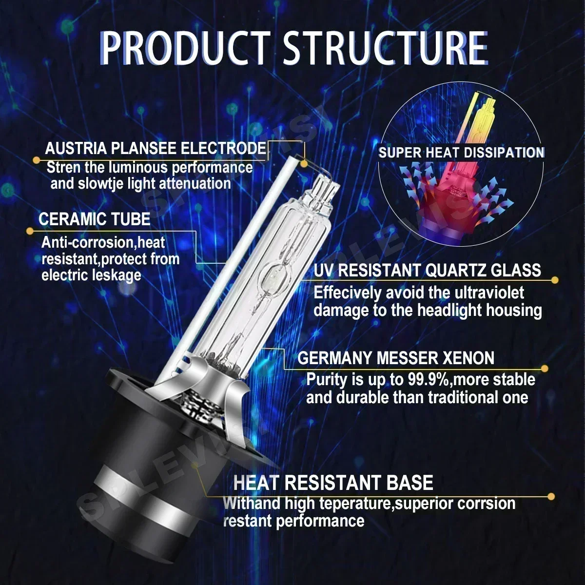 المصباح 4500LM مشرق الأبيض D2S HID ضوء استبدال لمبة زينون لكزس RX (U3) 2004 2005 2006 2007 2008 #3