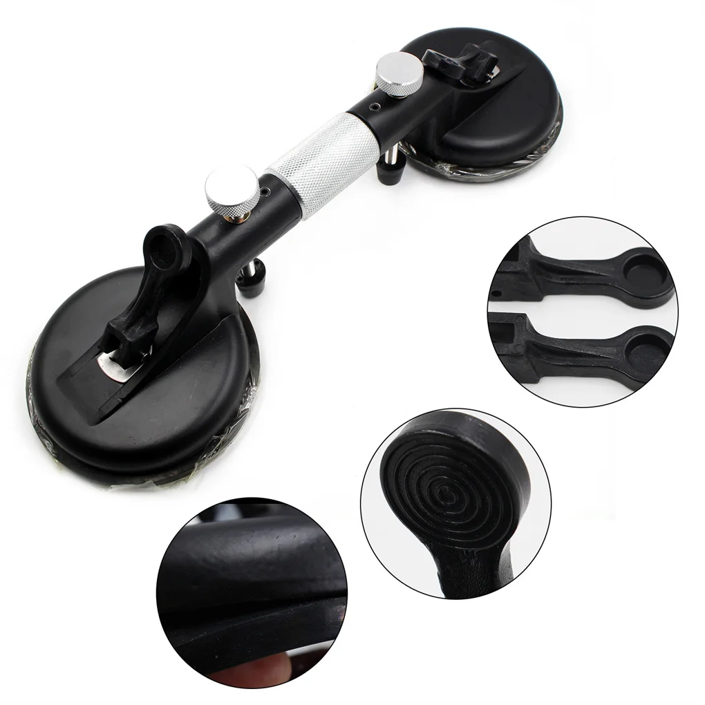 Glass Plate Lifting Strong Force Suction Cup Non-slip Handle Tile Puller Aluminum Alloy Sucker 130kg Bearing 40cm Diameter