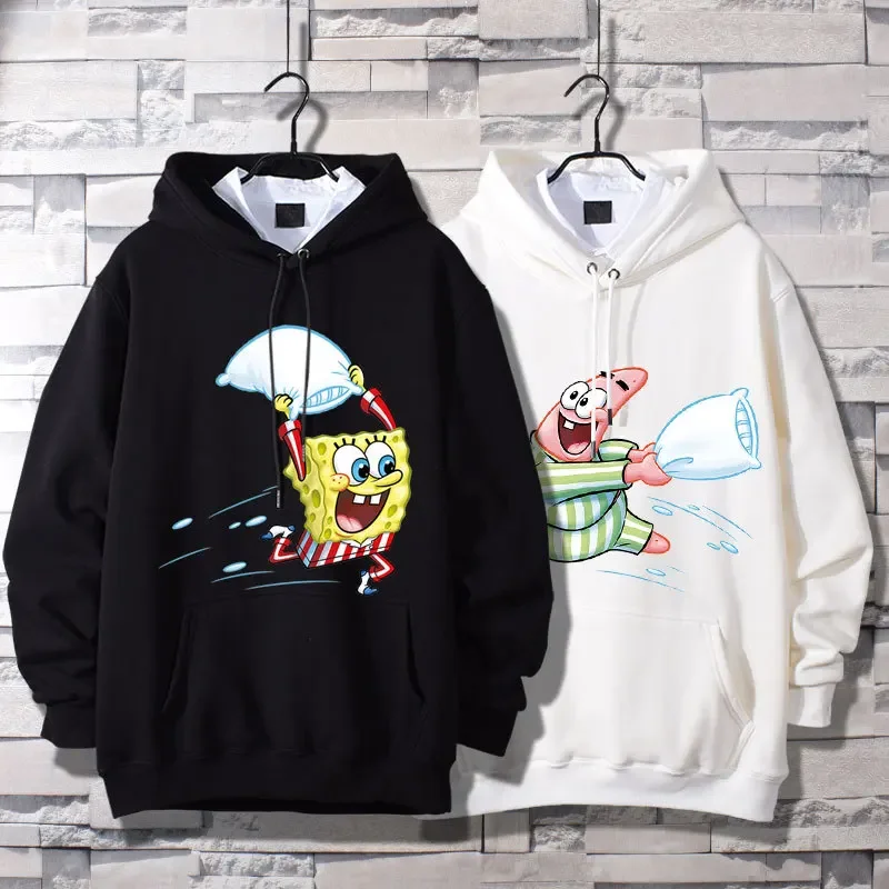 Disney Couple Wear Stitch Sweater Men\'s and Women\'s Hooded Jacket Loose Student Winter Top Clothes Long Sleeve
