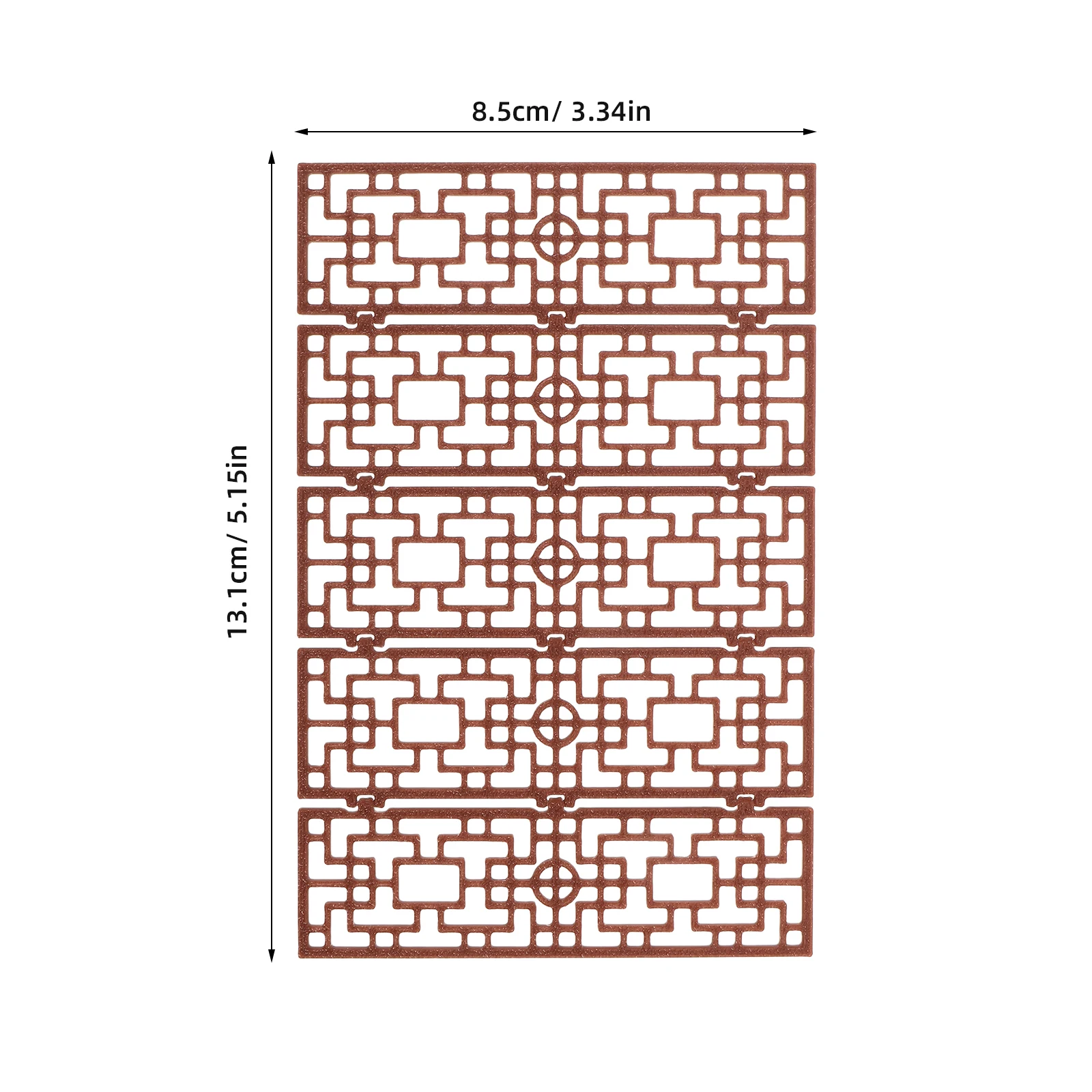 미니 중국식 접이식 스크린 브라운 1:20 스케일 미니어처 빈티지 데스크탑 장식용 룸 디바이더 스크린 패널 인형집 가구