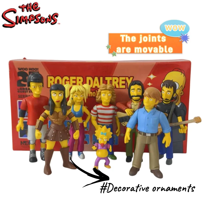 

New The Simpsons animated cartoon cute movable action figure model kawaii figurine desktop decoration toy for boys and girls