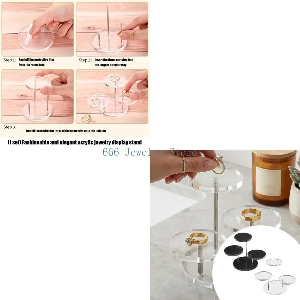F2TD High Quality Acrylic Jewelry Stand For Retail Home Display
