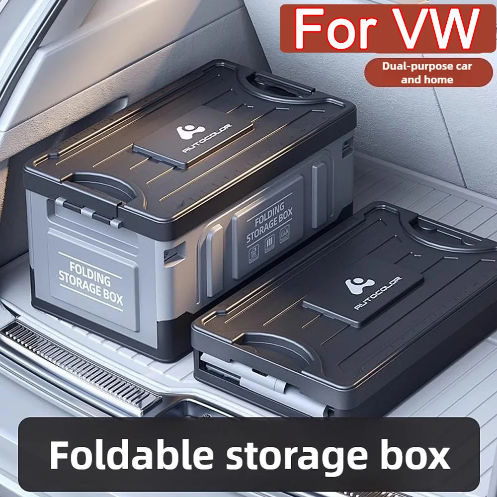 

Car Trunk Storage Organizer Outdoor Folding Storage Box Portable Large Capacity Camping Box For VW Golf 6 MK6 GTI Polo Passat B5