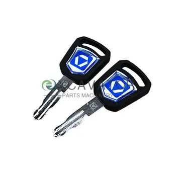 XCMG ekskavatör anahtar için 2 adet yeni stil 75DA 60D 215 200 ateşleme anahtar kapı kilit anahtarı