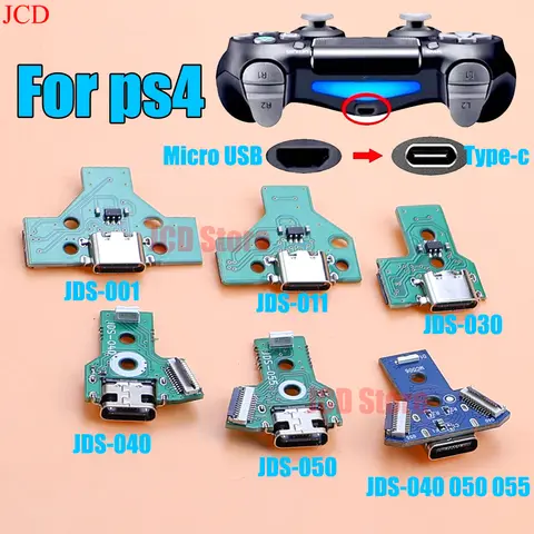 신규 출시 DIY 타입-C 충전 포트 플레이스테이션 4 PS4 JDS 001 011 030 040 050 055 오리지널 컨트롤러 충전 보드