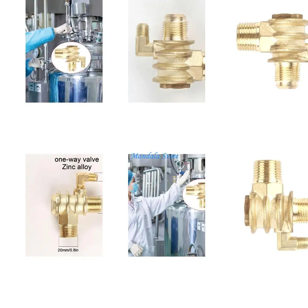 

U2JC 3-портовый воздушный компрессор из цинкового сплава для проверки клапанных пневматических воздушных инструментов, легкая