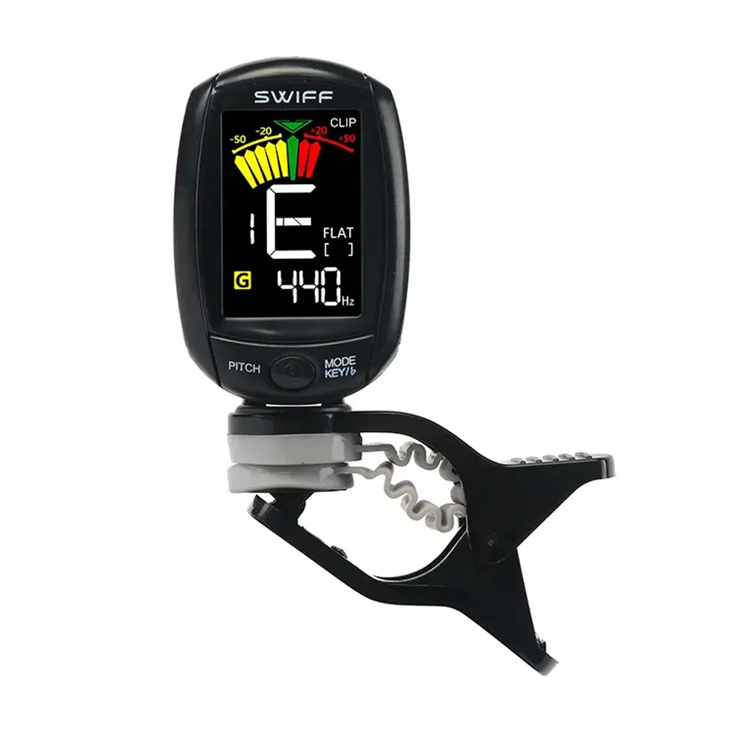 SWIFF Guitar Tuner A3-CS, Color Lcd Digital Chromatic Tuner Guitar Tuner，Accurate Tunning , Perfect for String Instruments