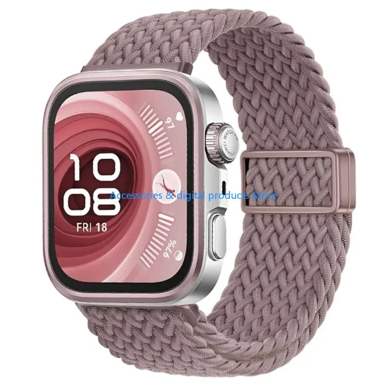 77JD Multifunction Nylon Band Sweatproof Comfortable Watch Straps Tool Easy Replacement Watch Band Easy to Use for fit3/4/4Pro