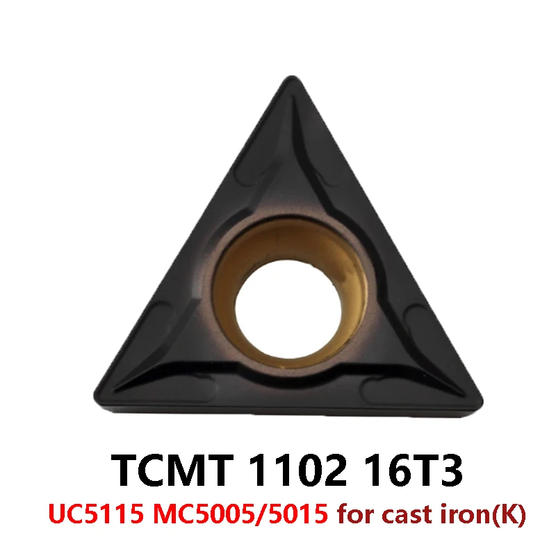 

Original TCMT110204 TCMT16T304 TCMT16T308 UC5115 Process Cast Iron TCMT 16T308-MK MC5005 MC5015 Turning Tool Lathe Cutter Insert