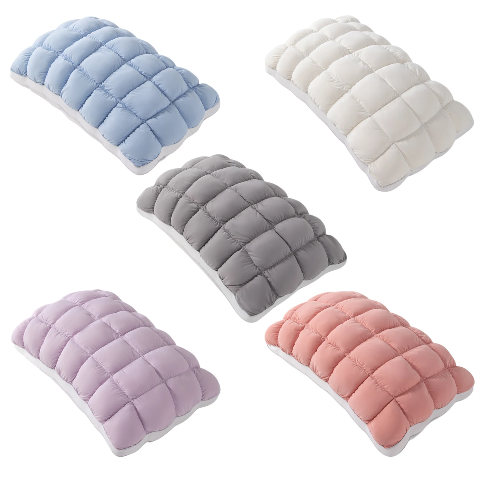 Bread Shape Cooling Pillow High Resilience Polyester Fiber Neck Support Side Sleeping Pillow