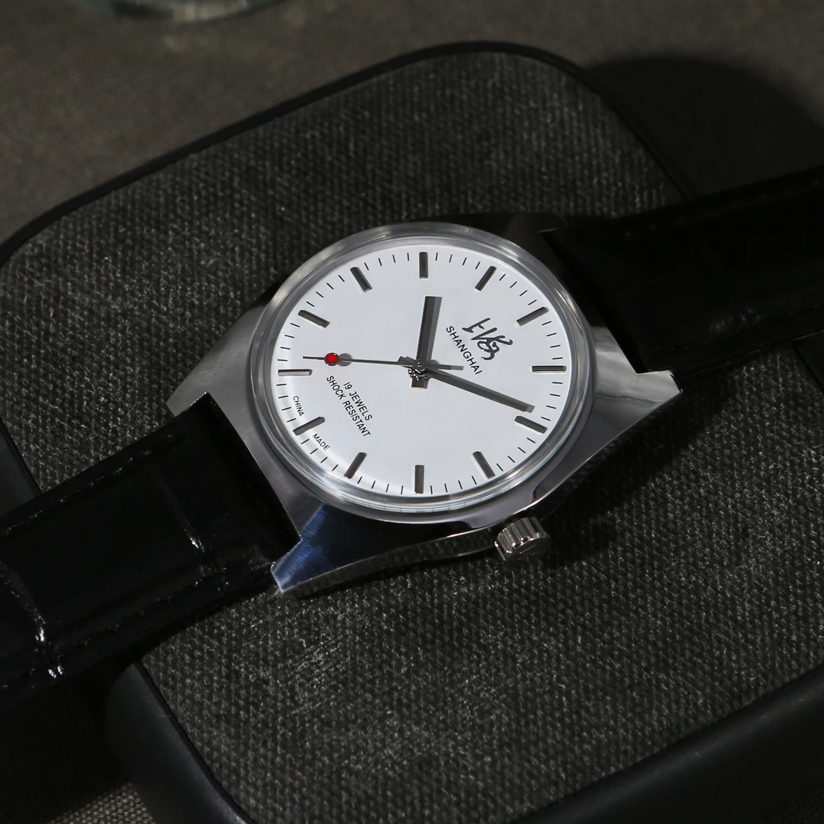 شنغهاي ووتش الرجال كوارتز ووتش ريترو الحد الأدنى 36 ملم زوجين ووتش
