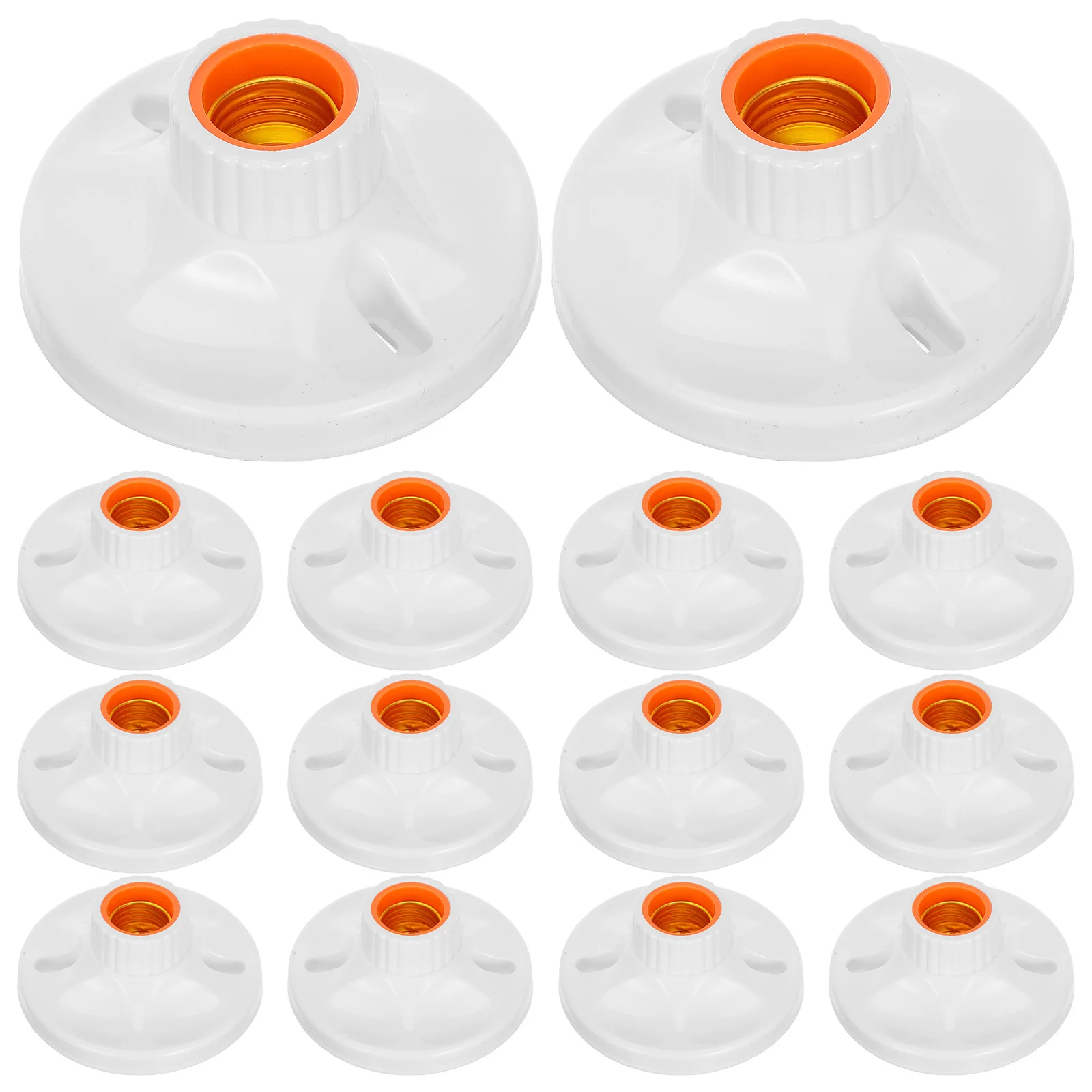 

24Pcs E27 Screw Lamp Holder High Power Thickened Indoor Light Socket Lamp Base Replacement Repair Supply for Table Wall Ceiling