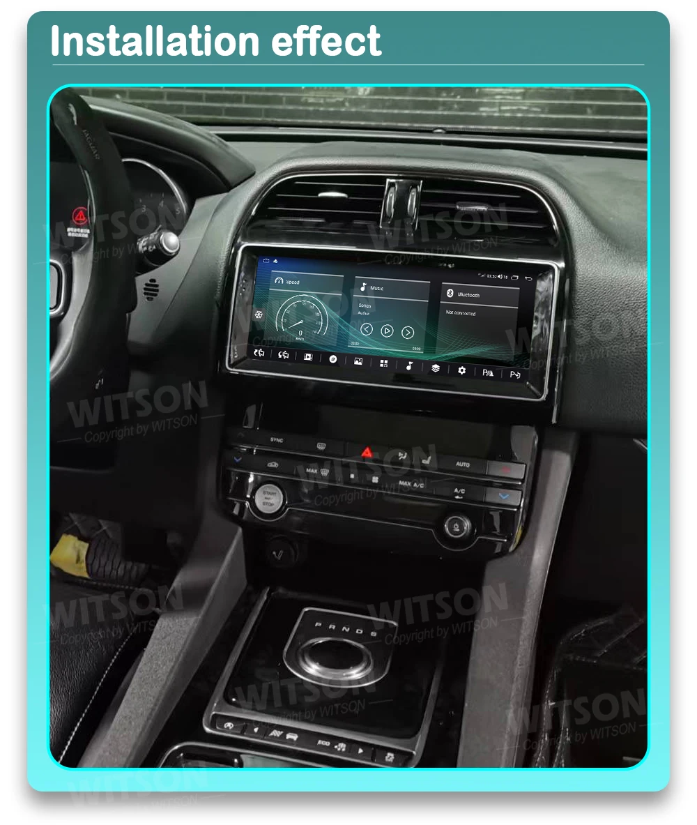 WITSON Android 13 Auto Stereo dla Jaguar F-PACE XE 2016-2019 Carplay GPS samochodowe Multimedia radioodtwarzacz