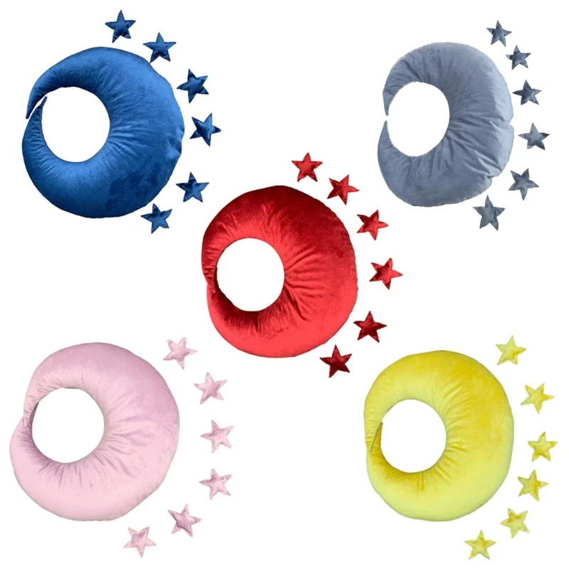 

Baby Posing Moon Pillow Set Newborn Photography Props Infants Photo Accessories