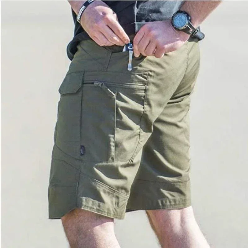 Including Belt Men HuntingShorts Upgraded Waterproof Quick Dry Multi-pocket Short Pants Outdoor Hunting Fishing Cargo Shorts