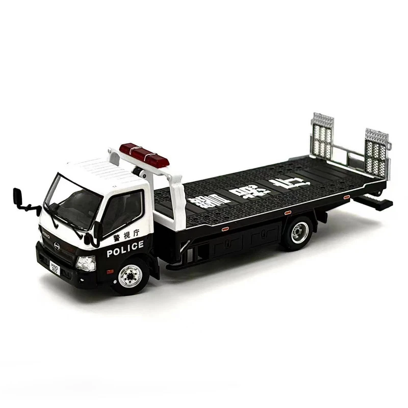 Diecast Model Car 1/64 Scale Nissan FAIRLAGY 240ZG HS30 Alloy Hino 300 Tow Truck Car Model Collection Toys for Boys