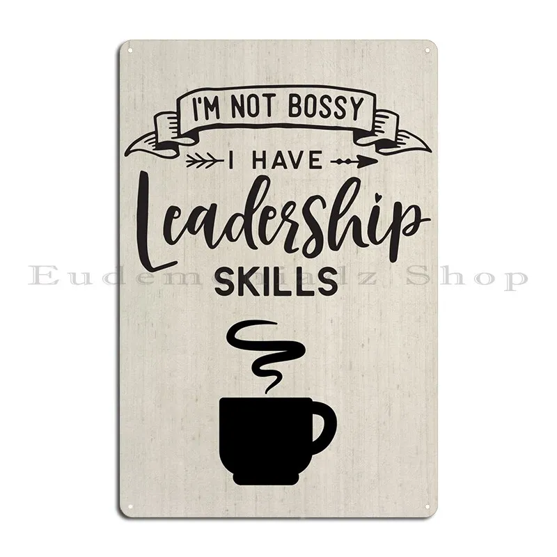 Funny Boss Leadership Metal Sign Printed Painting Cave Vintage Garage Tin Sign Poster