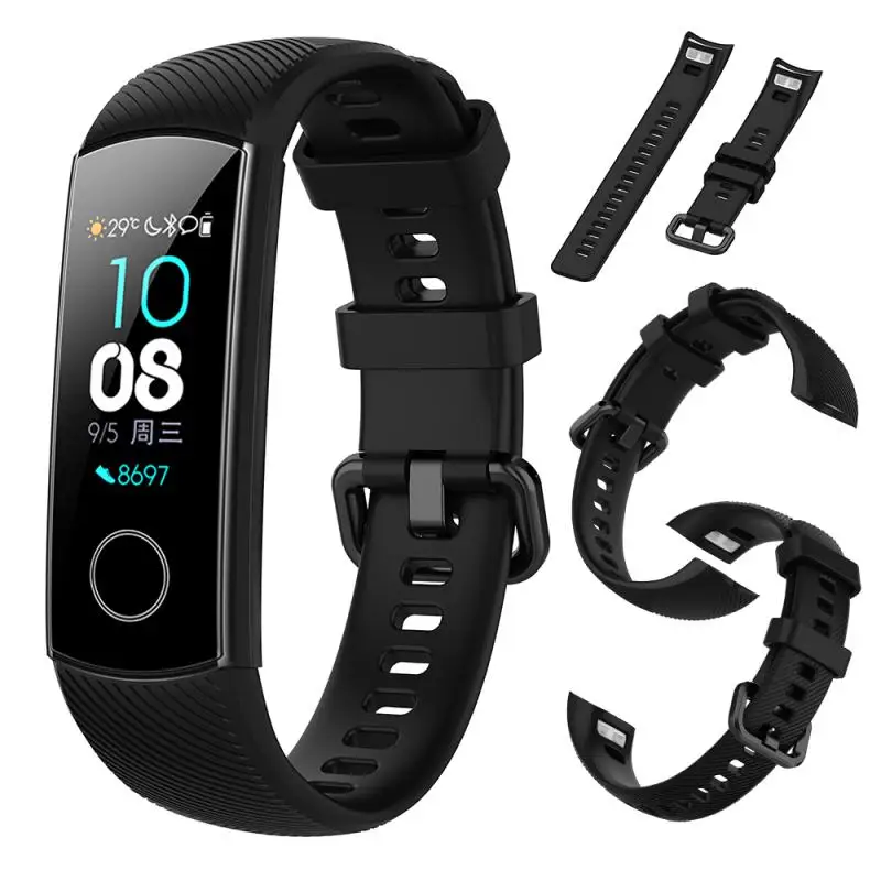 Sport Bracelet Strap Soft For Huawei Honor Band 4  Silicone Bands Strap Replacement Waterproof Smartband 8 Optional Colors