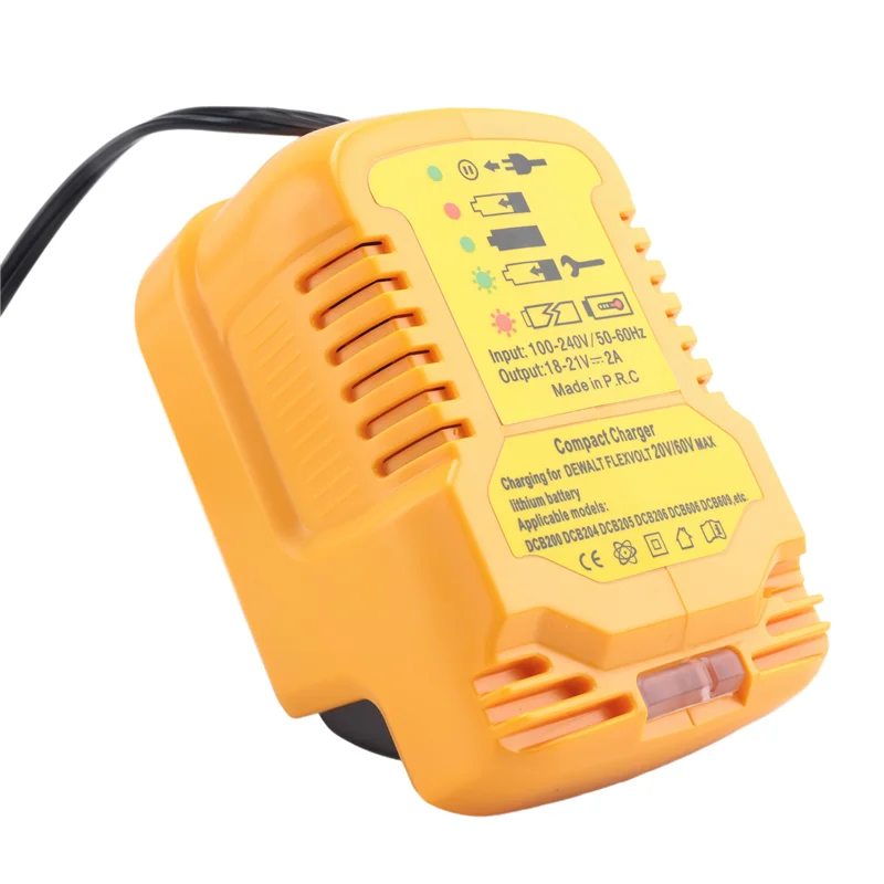 ABRW-20V バッテリー充電器ミニ充電器用、DCB112 の代替品 20V/60V MAX リチウム電池用 US プラグ