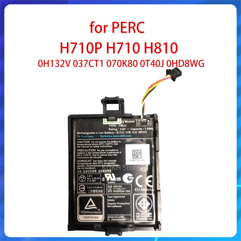 

Аккумулятор для PERC H710P H710 H810 0H132V 037CT1 070K80 0T40J 0HD8WG