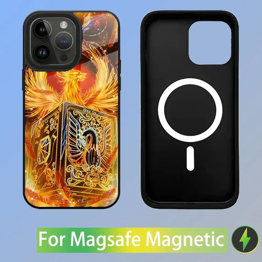 Saint Seiya Knights Of The Zodiac Phone Case For iPhone 15,14,13,12,11,Plus,Pro,Max Mini Magsafe Magnetic Wireless Charging