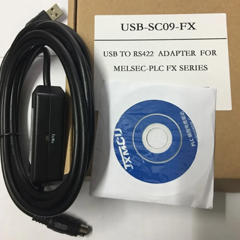 PLC Programming Cable USB-SC09-FX USB To RS422 Adapter for Mitsubishi FX Series