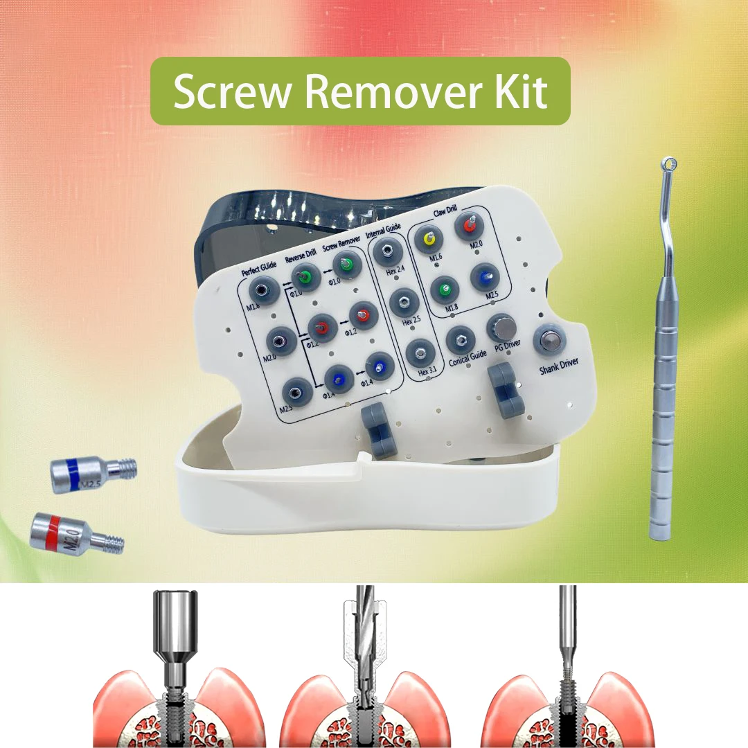 

Набор для удаления винтов с дроблеными имплантатами, универсальные инструменты для ремонта для удаления сломанного винта