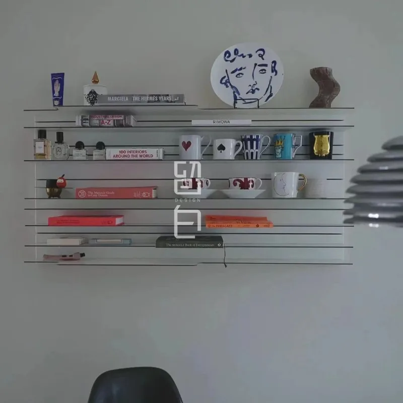 wall-mounted invisible bookshelf wall-mounted magazine rack medieval storage