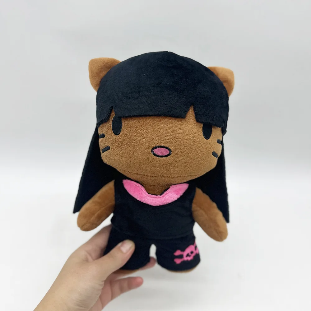 

Плюшевые куклы «Hello Kitty в роли Nicki», мягкие игрушки, милые детские рождественские подарки для мальчиков и девочек