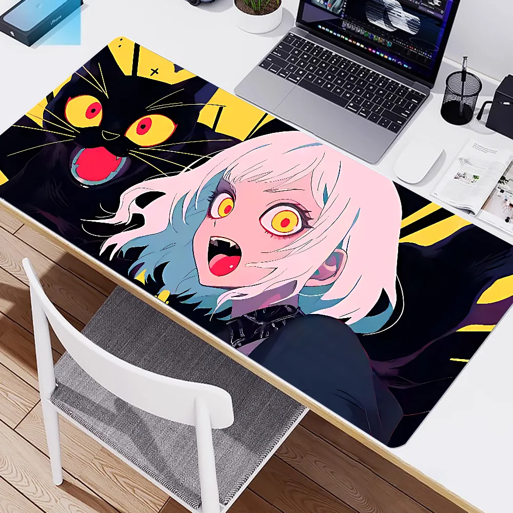 Anime Cat Cute Girl Mousepad Mousepad New Arrivals Large Gaming Mousepad L XL XXL Gamer Mouse Pad Size For Keyboards Mat