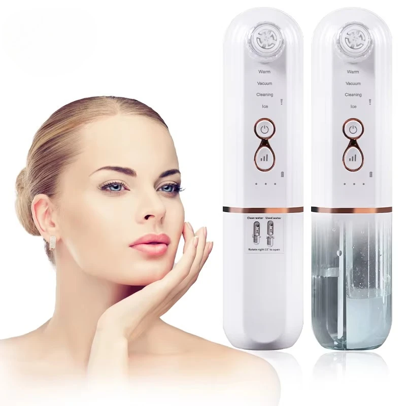 

New Beauty Trending Deep Cleansing Facial Nose Pore Suction Hot Cold Water Oxygen Electric Blackhead Remover Vacuum