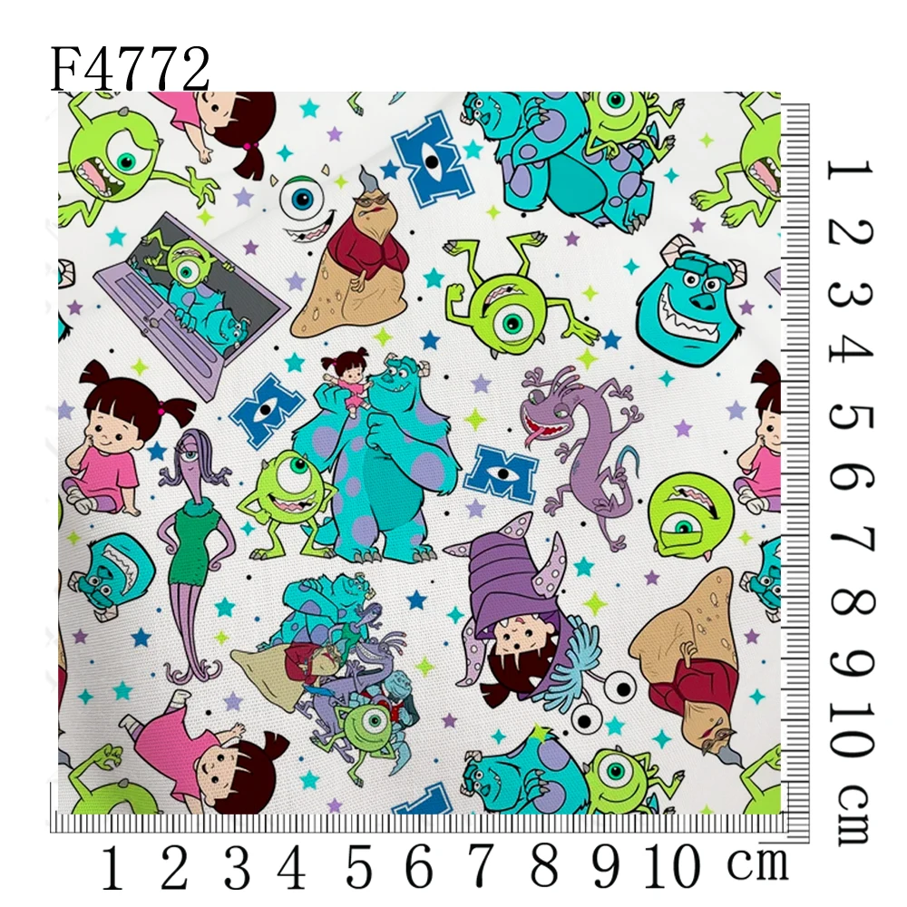 Monster university peripherals Fabric 45*140cm DIY Sewing Patchwork Quilting Baby Dress Printed Fabric polyester cotton