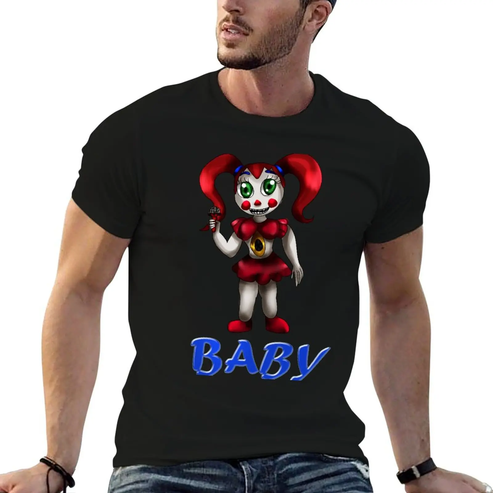 Sister Location: Circus Baby T-Shirt summer 2026 summer tops mens t shirts casual stylish