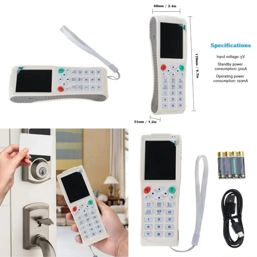 M5TD Icopy5 English Full Duplicator for Key Copier RFID for Key Cloner for Smart Chip Card Reader Clone Tag ​C