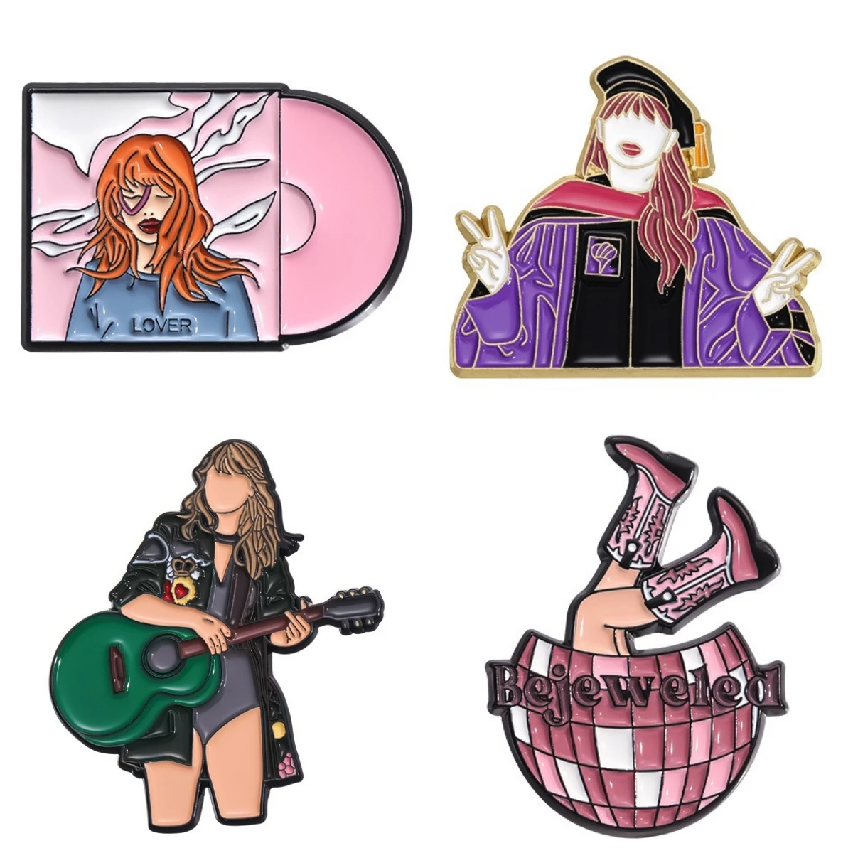 Taylor Fearless record Album Enamel Brooch Peripheral Badges Metal rural Rock Music Backpack Clothes Lapel Pins Gift Keepsake