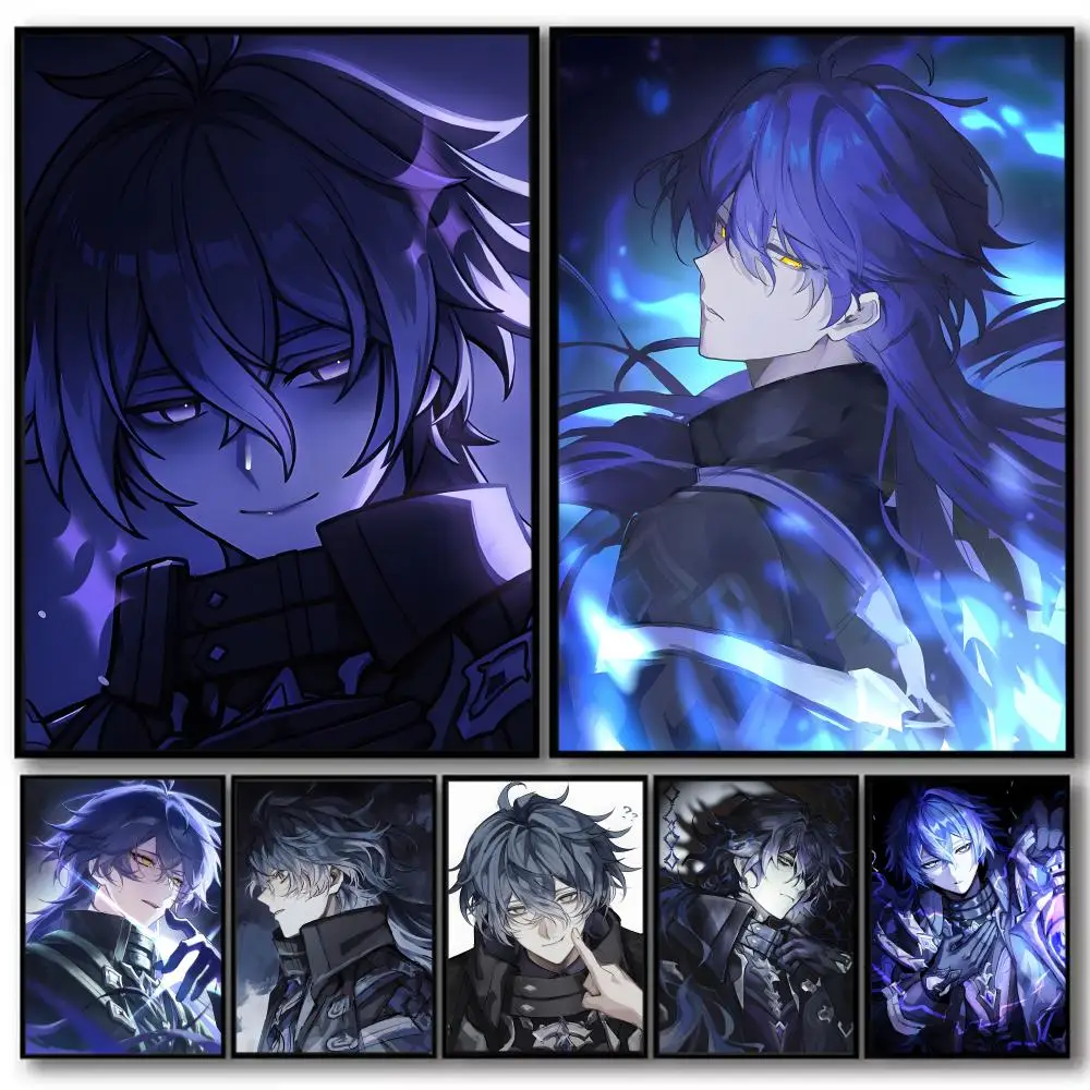 Flins G-Genshin Impact Poster Modern And Elegant Wall Stickers For Home Decor Living Room Dormitory Wall Art