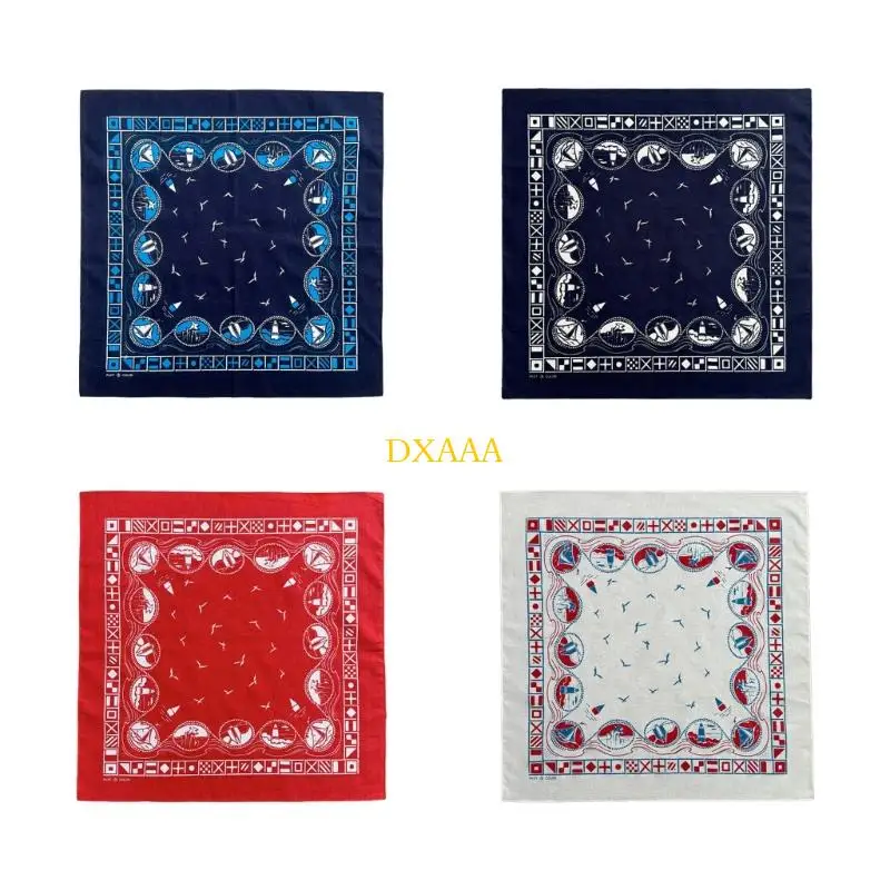 

DXAA Elegant Vintage Bandana Cotton Scarf Unisex Fashion Accessy Accessy Assessy Easy Care Fabric